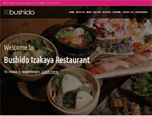 Tablet Screenshot of bushidoizakaya.com